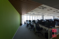 green office wall